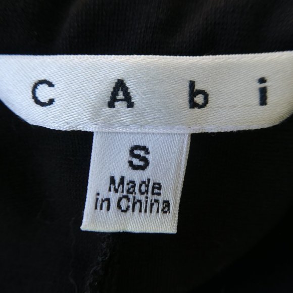 Cabi Infinite Faux Fur Vest Black Knit Open Front Hand Seam Pockets Rockstar S - Picture 7 of 8